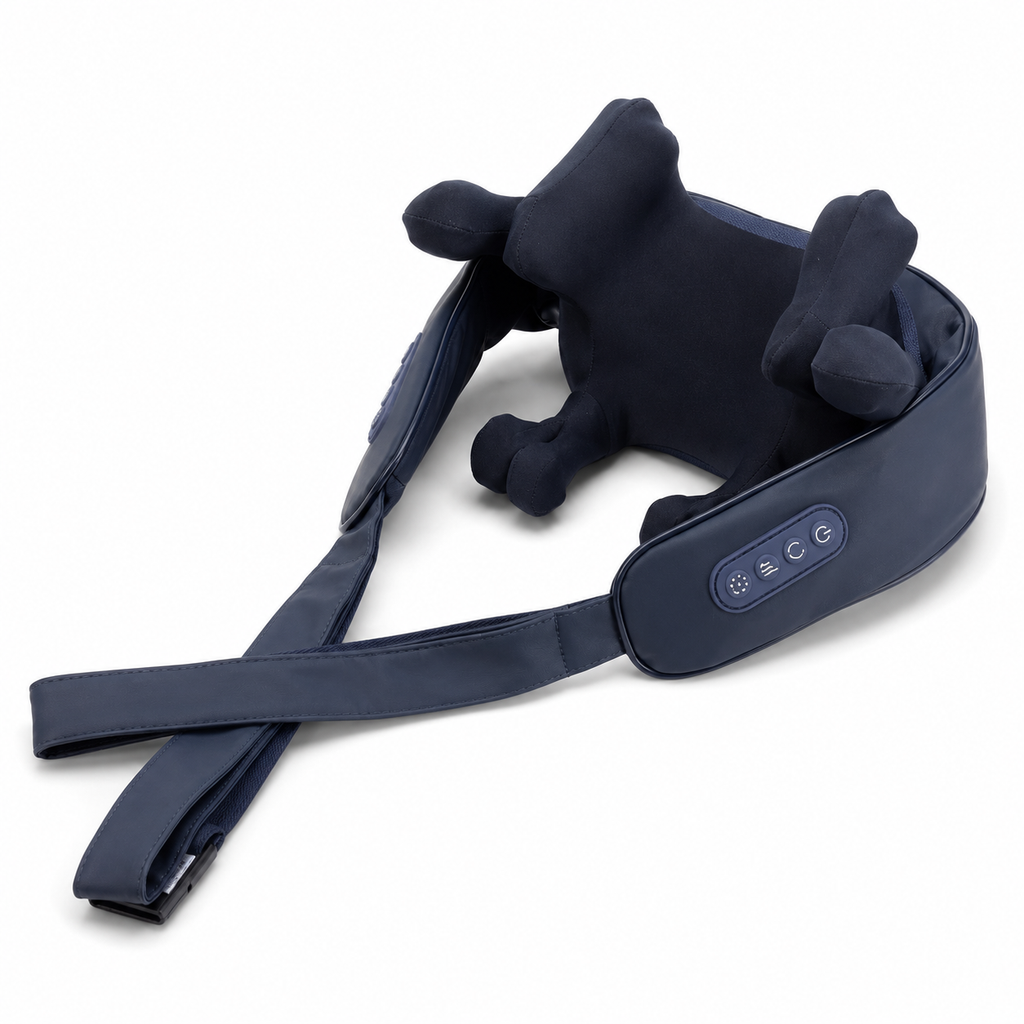 Neck & Shoulder Massager with 10 Kneading Heads, Cordless Design, 2 Modes & 3 Intensities