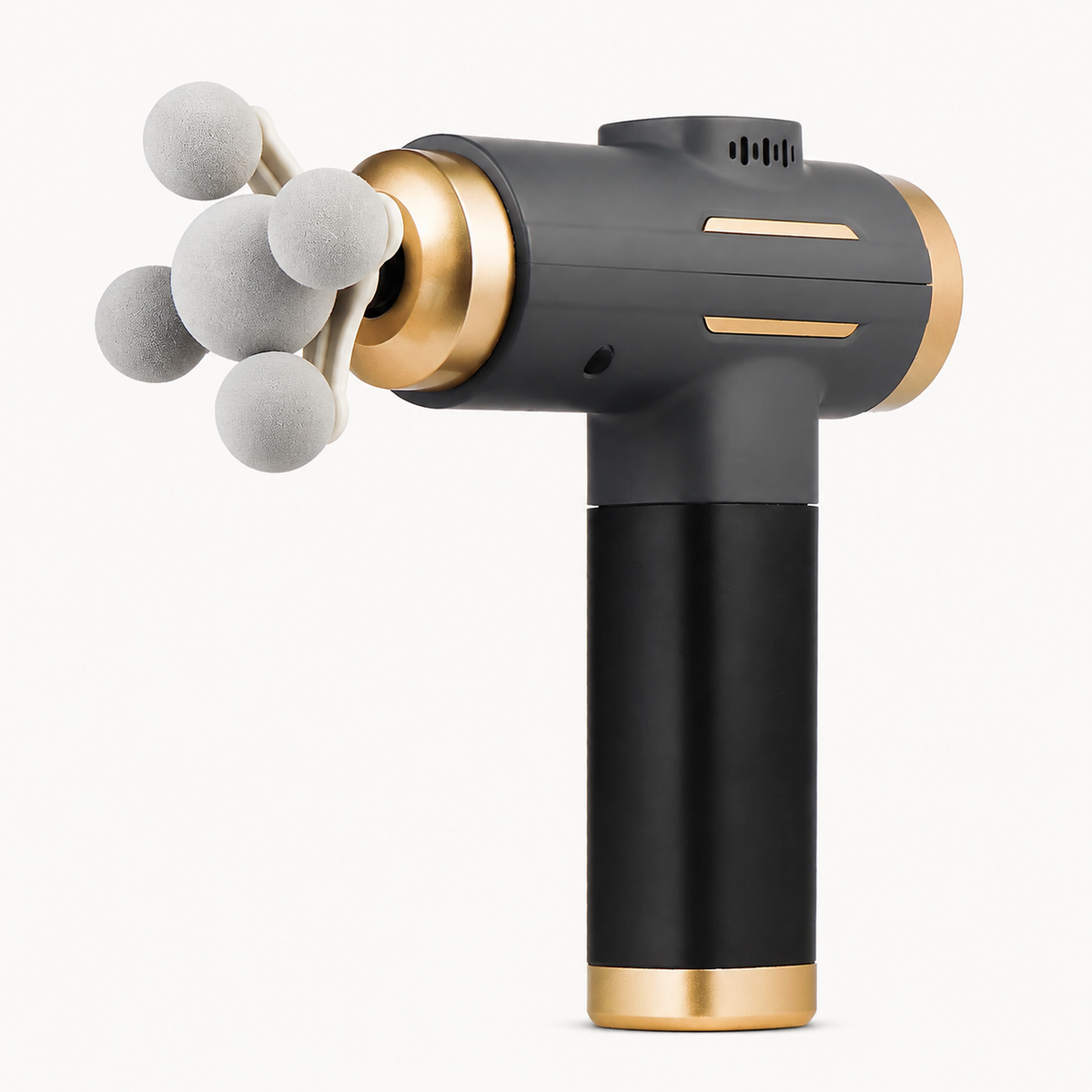 Percussion Massage Gun with 99 Intensity Levels, LED Touchscreen and 11 Interchangeable Heads