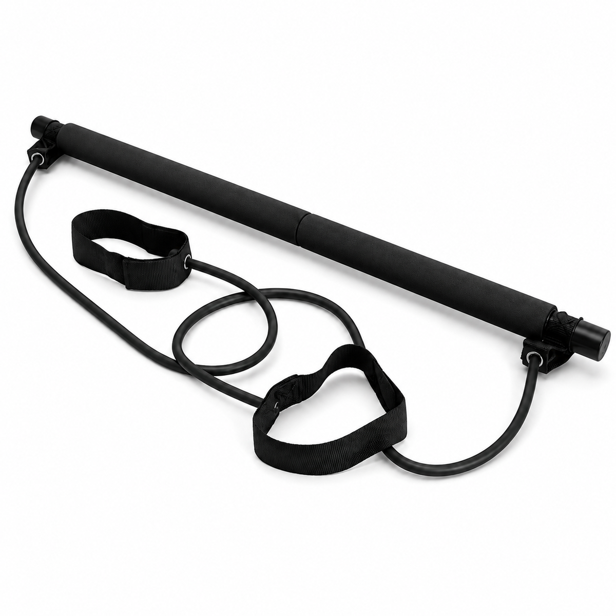 Pilates Bar Kit with Resistance Bands, 36-Inch Portable Detachable Workout Bar for Full-Body Strength Training