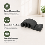 Pilates Spine Corrector Arc Barrel with Detachable Step, 350 lb Capacity for Core Training & Stretching
