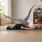 Pilates Spine Corrector Arc Barrel with Detachable Step, 350 lb Capacity for Core Training & Stretching