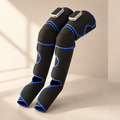 Rechargeable Air Compression Leg Massager with Heat, 3 Modes & 3 Intensities for Thighs, Calves & Feet