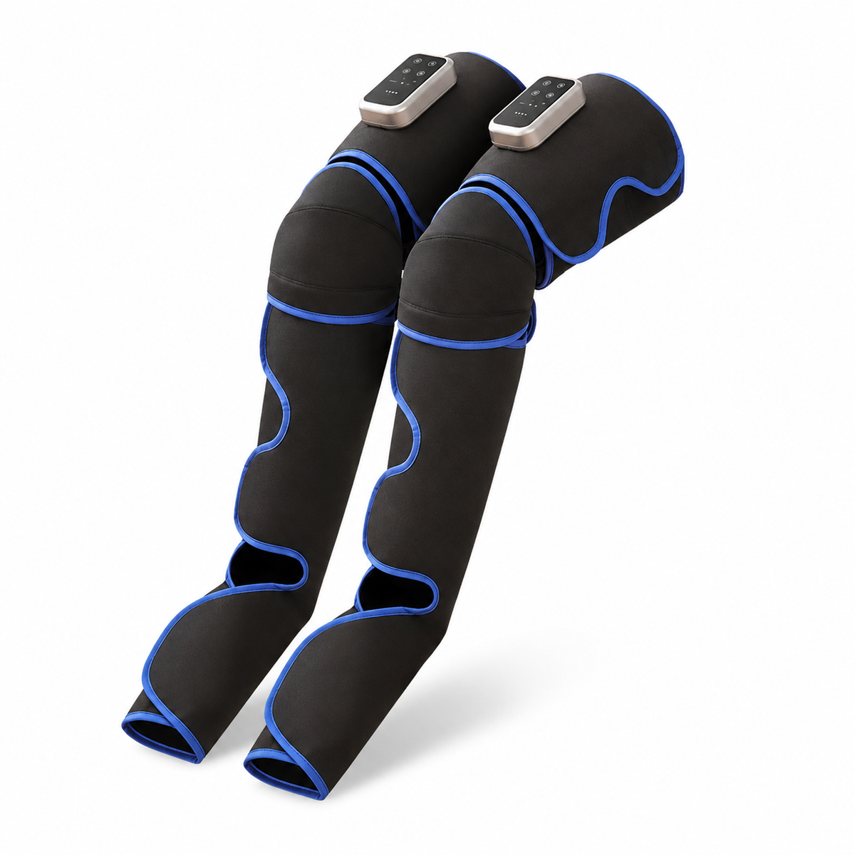 Rechargeable Air Compression Leg Massager with Heat, 3 Modes & 3 Intensities for Thighs, Calves & Feet