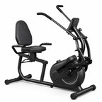 Recumbent Cross Trainer Elliptical with Arm Exerciser, 8-Level Magnetic Resistance, Bluetooth App Connectivity & 300 lb Capacity