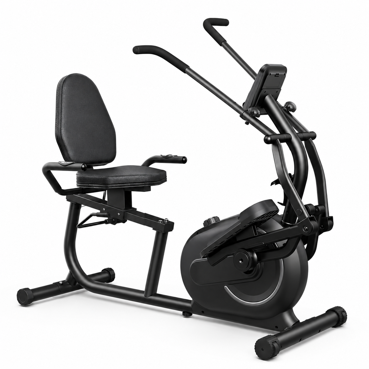 Recumbent Cross Trainer Elliptical with Arm Exerciser, 8-Level Magnetic Resistance, Bluetooth App Connectivity & 300 lb Capacity