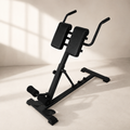 Roman Chair Back Extension Machine with 25–37 in Adjustable Height, Foldable Hyperextension Bench for Home Gym, 330 lb Capacity