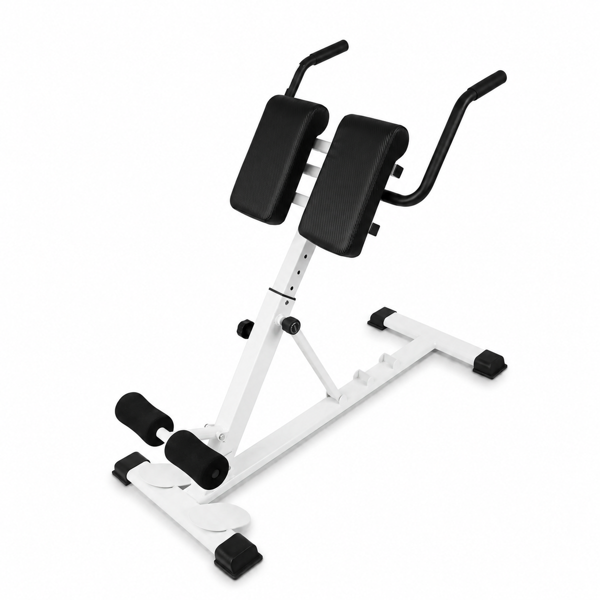 Roman Chair Back Extension Machine with 25–37 in Adjustable Height, Foldable Hyperextension Bench for Home Gym, 330 lb Capacity