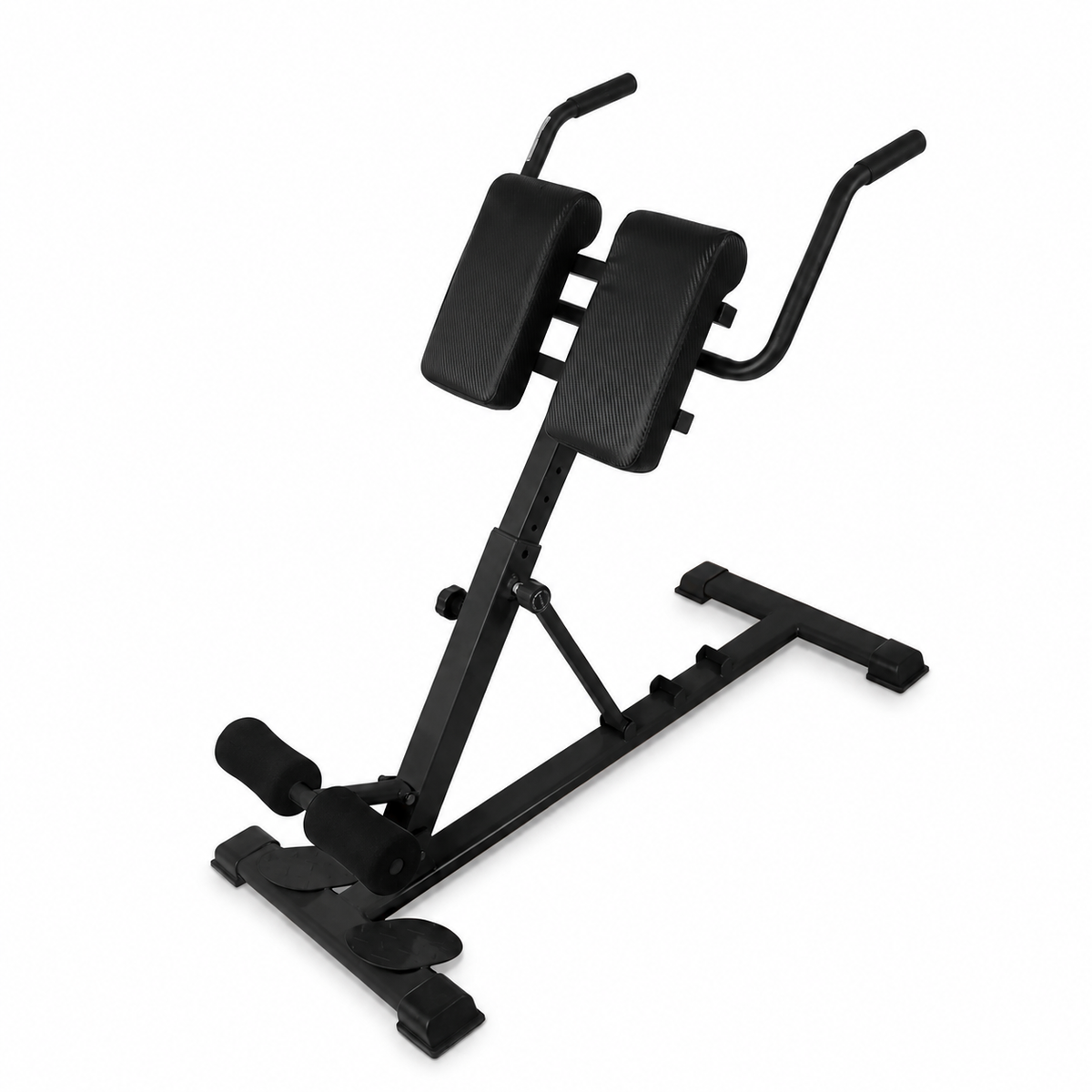 Roman Chair Back Extension Machine with 25–37 in Adjustable Height, Foldable Hyperextension Bench for Home Gym, 330 lb Capacity