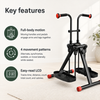 Seated Arm & Leg Pedal Exerciser for Seniors with LCD Display, 330 lb Capacity & Full-Body Low-Impact Motion