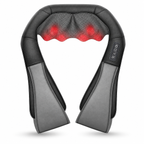 Shiatsu Neck and Shoulder Massager with Heat, 8 Kneading Nodes, 3 Speeds & Auto-Reverse for Home & Car