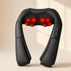 Shiatsu Neck and Shoulder Massager with Heat, 8 Kneading Nodes, 3 Speeds & Auto-Reverse for Home & Car