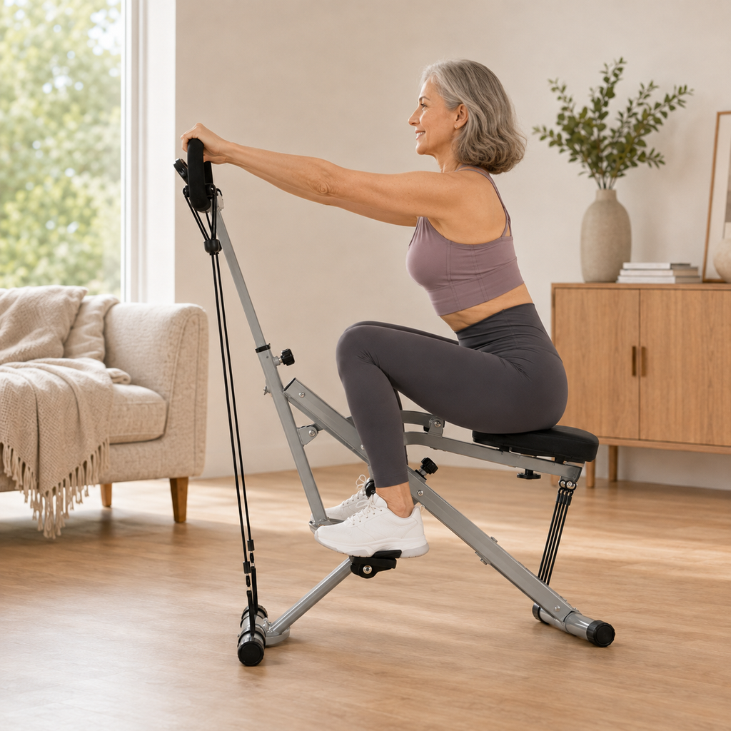 Squat Assist Machine with 4 Resistance Bands, Foldable Glute & Leg Trainer, 330 lb Capacity