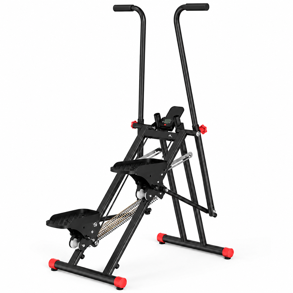 Stair Stepper with 3-Level Resistance & Adjustable Incline, Quiet 350 lb Home Cardio Climber with LCD Display