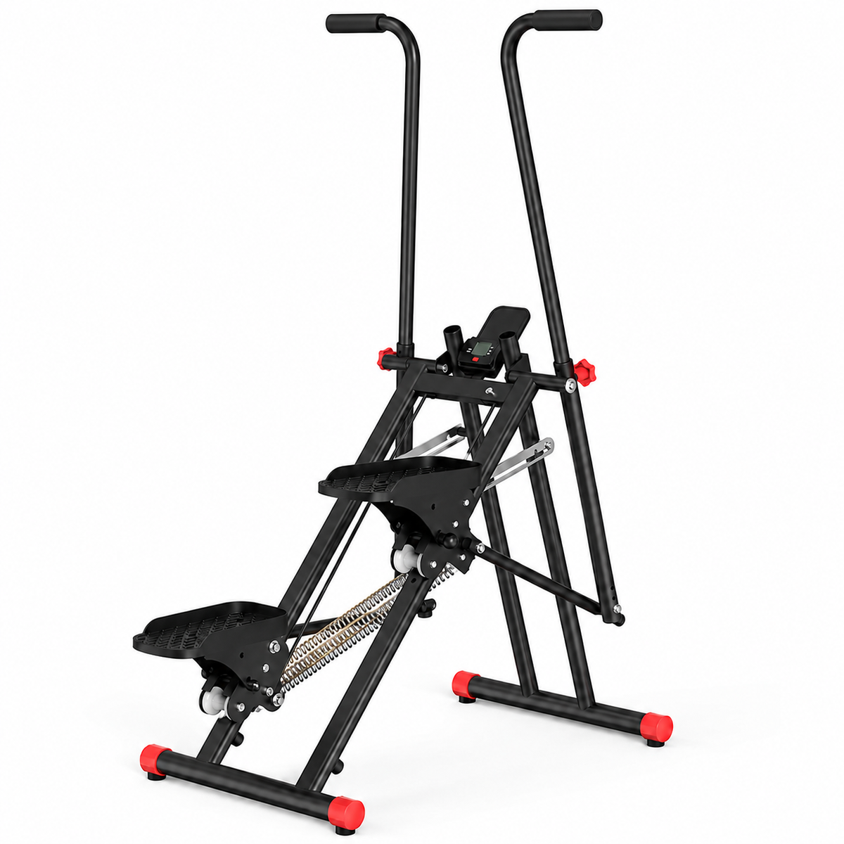 Stair Stepper with 3-Level Resistance & Adjustable Incline, Quiet 350 lb Home Cardio Climber with LCD Display