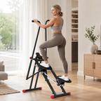 Stair Stepper with 3-Level Resistance & Adjustable Incline, Quiet 350 lb Home Cardio Climber with LCD Display