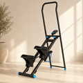 Stair Stepper with Handlebar, 3 Incline Angles & Adjustable Resistance, Foldable Vertical Climber with LCD, 300 lb Capacity