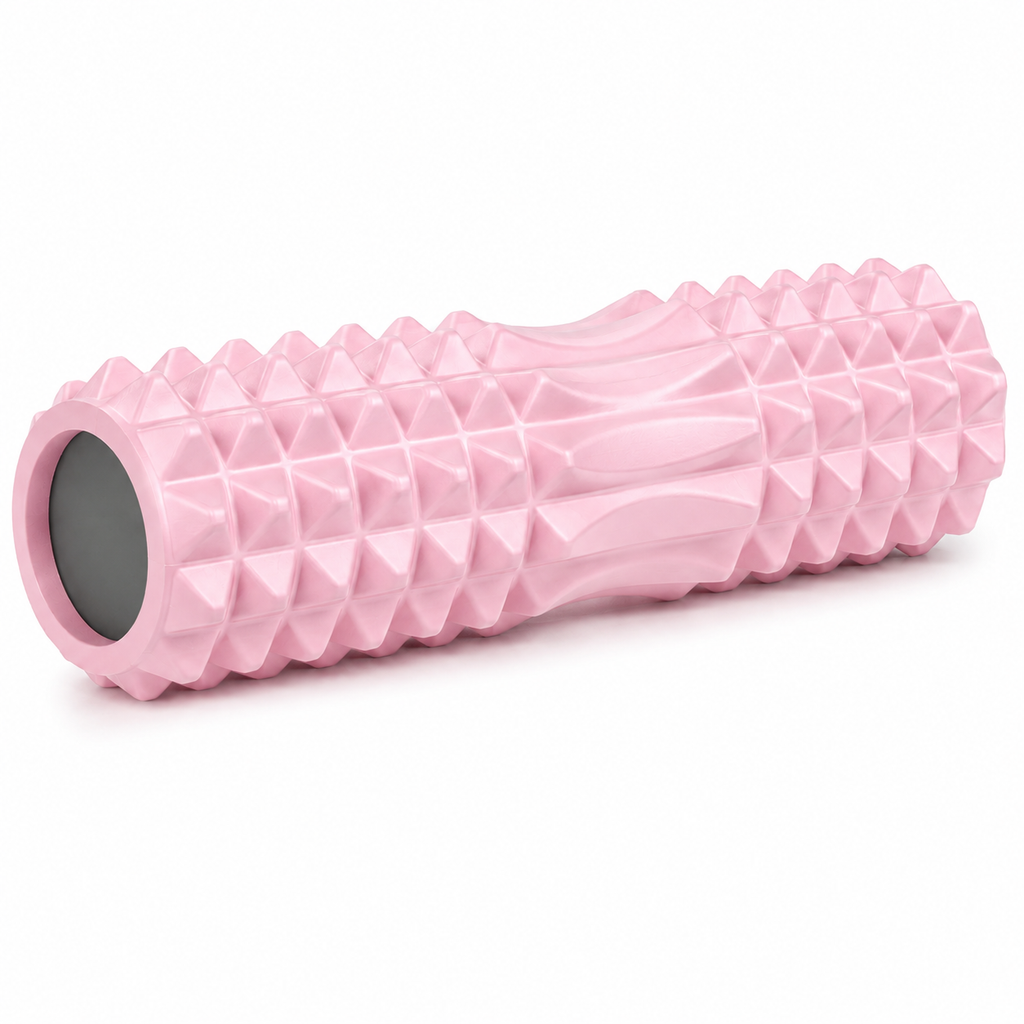 Textured Foam Roller with Contoured Center, 17.7-Inch EVA Massage Roller for Yoga, Pilates & Fitness