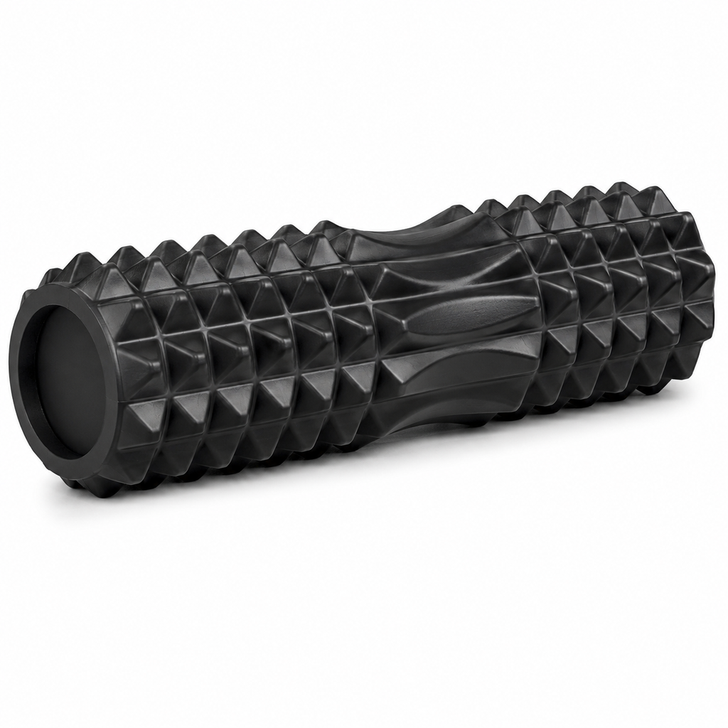 Textured Foam Roller with Contoured Center, 17.7-Inch EVA Massage Roller for Yoga, Pilates & Fitness