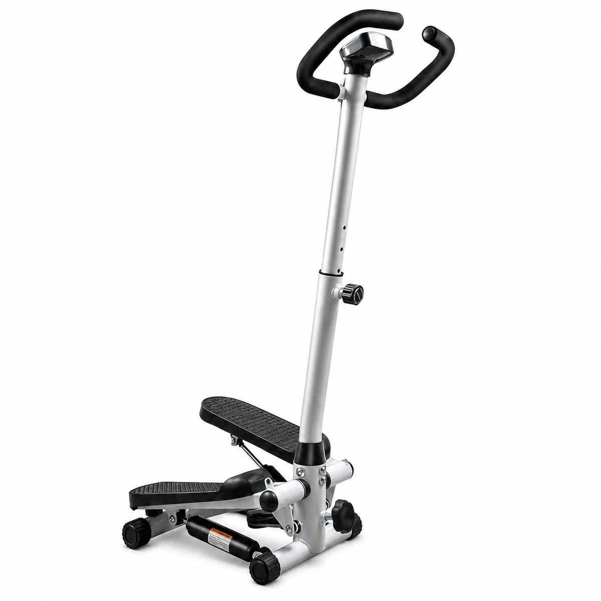 Twist Stepper with Adjustable Handlebar, Resistance Bands, Dual Hydraulic Cylinders and LCD Monitor