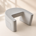 U-Shaped Memory Foam Reading Pillow with Armrests, Lap Desk Surface, Leg Groove & Removable Washable Cover