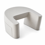 U-Shaped Memory Foam Reading Pillow with Armrests, Lap Desk Surface, Leg Groove & Removable Washable Cover