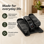 Under Desk Elliptical Machine for Seniors with Remote Control, Quiet Electric Seated Pedal Exerciser