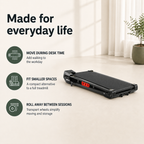 Under Desk Walking Pad Treadmill with 8-Level Vibration, 5% Manual Incline, 2.5 HP Brushless Motor and Remote Control