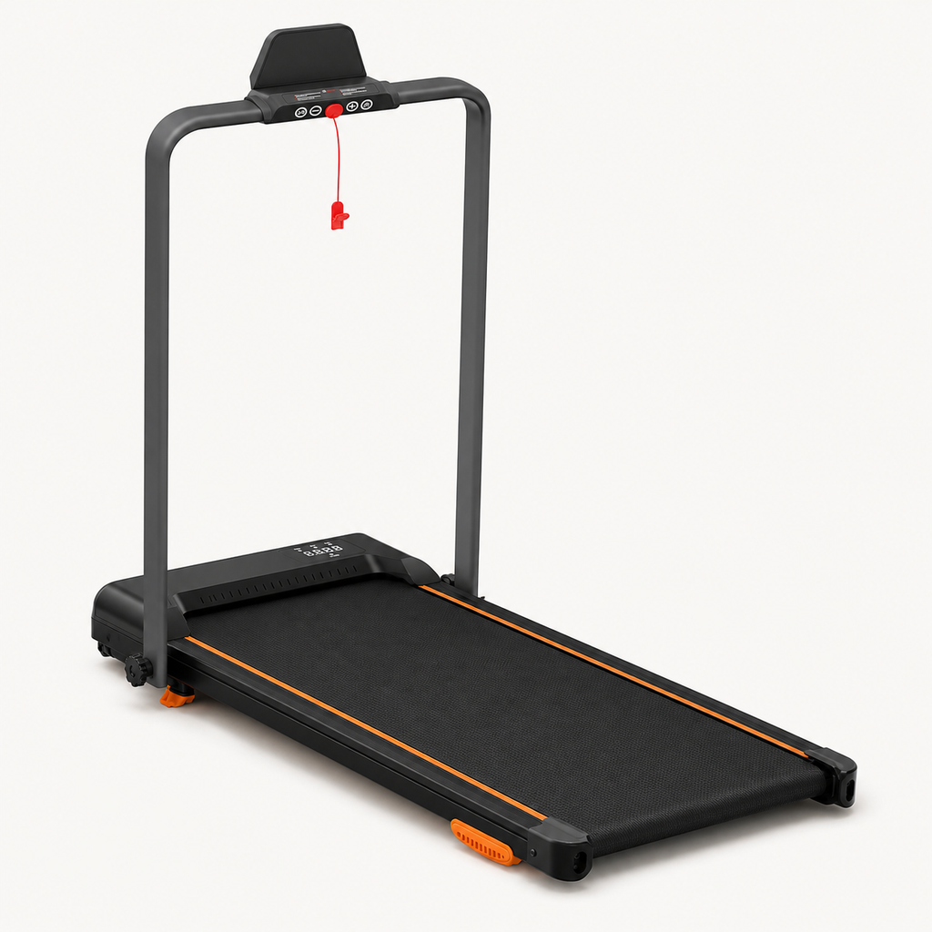 Under Desk Walking Pad Treadmill with Foldable Handlebar, 12% Incline, 3.0 HP Motor, 0.6–8 MPH Speed and 330 lb Capacity