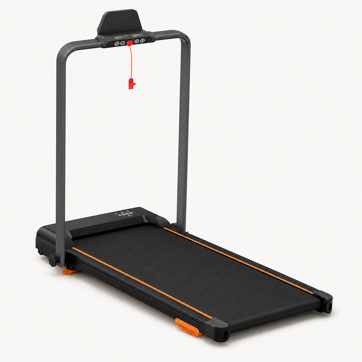 Under Desk Walking Pad Treadmill with Foldable Handlebar, 12% Incline, 3.0 HP Motor, 0.6–8 MPH Speed and 330 lb Capacity