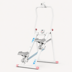 Vertical Stair Stepper with 3-Level Spring Resistance, Foldable Stair Climber with LCD Monitor, 330 lb Capacity