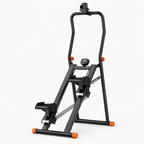 Vertical Stair Stepper with 3-Level Spring Resistance, Foldable Stair Climber with LCD Monitor, 330 lb Capacity