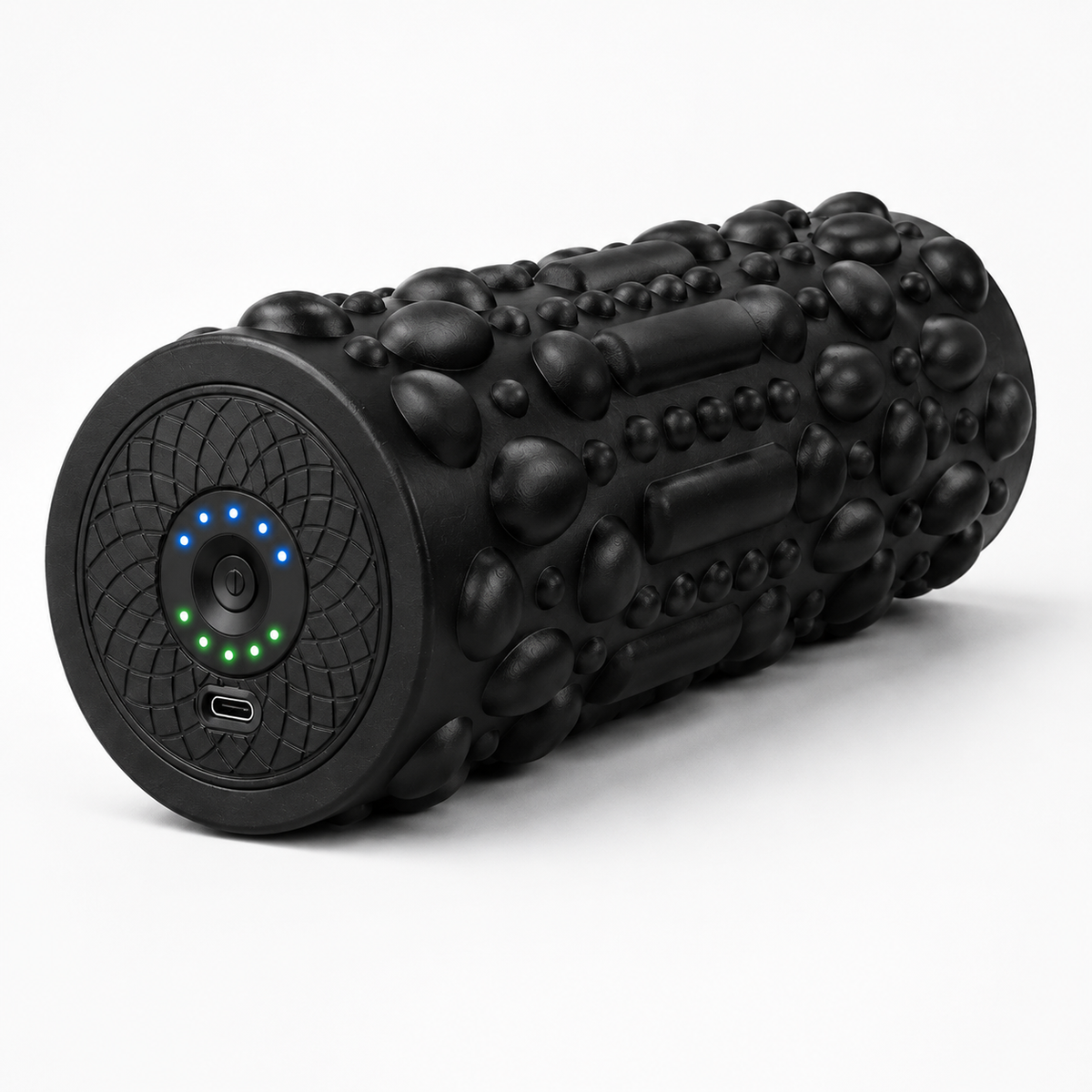 Vibrating Foam Roller with 5 Intensity Levels, Textured Massage Surface and Rechargeable Design