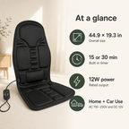 Vibration Massage Seat Cushion with Heat, 5 Motors, 8 Modes & 3 Intensities for Home, Office & Car