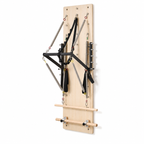 Wall-Mounted Pilates Springboard with 5-Position Adjustable Bar, Resistance Springs & Wooden Exercise Bars