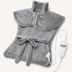Weighted Heating Pad for Neck, Shoulders and Back with Vibration Massage, 2 Heat Settings and 4 Modes