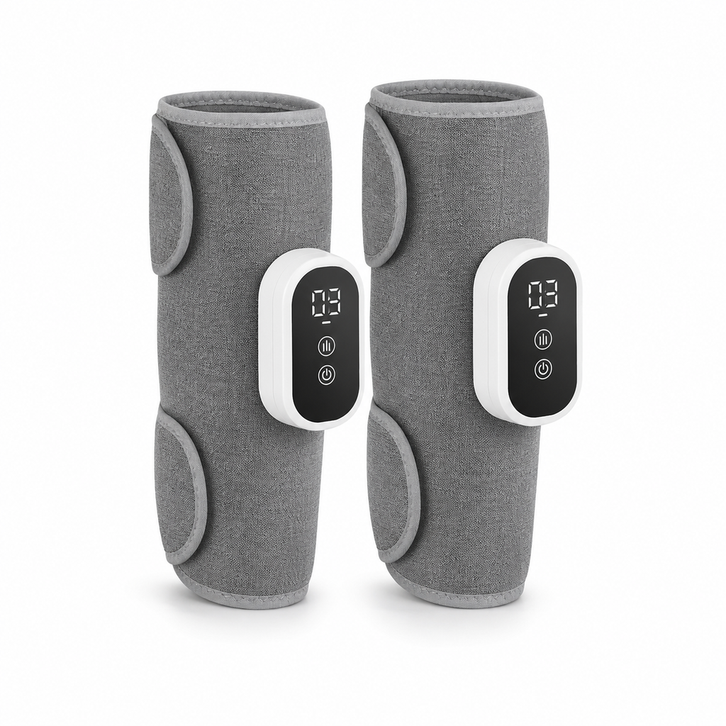 Wireless Air Compression Calf Massager with 360° Wrap, 3 Modes & 15-Minute Auto Shutoff