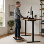 Wooden Balance Board for Adults with Anti-Slip Surface, Standing Desk Rocker Board for Balance Training
