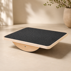 Wooden Balance Board for Adults with Anti-Slip Surface, Standing Desk Rocker Board for Balance Training