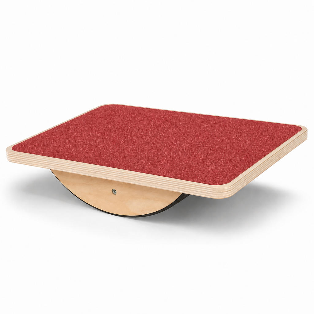 Wooden Balance Board for Adults with Anti-Slip Surface, Standing Desk Rocker Board for Balance Training