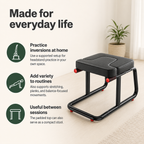 Yoga Headstand Bench with Dual Handles & Iron Frame, Padded Inversion Chair for Balance Training and Stretching