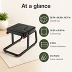 Yoga Headstand Bench with Dual Handles & Iron Frame, Padded Inversion Chair for Balance Training and Stretching